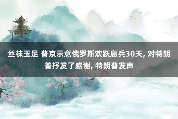 丝袜玉足 普京示意俄罗斯欢跃息兵30天， 对特朗普抒发了感谢， 特朗普发声